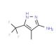 4-methyl-3-(trifluoromethyl)-1H-pyrazol-5-amine - chemical structure image