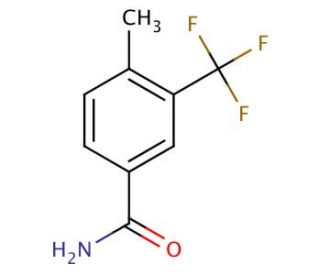 4-Methyl-3-(trifluoromethyl)benzamide - chemical structure image