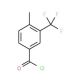 4-Methyl-3-(trifluoromethyl)benzoyl chloride (CAS 261952-11-8) - chemical structure image