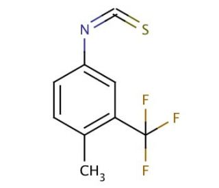 4-Methyl-3-(trifluoromethyl)phenyl isothiocyanate (CAS 351003-67-3) - chemical structure image