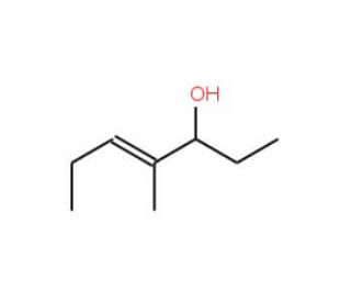 4-Methyl-4-hepten-3-ol (CAS 81280-12-8) - chemical structure image