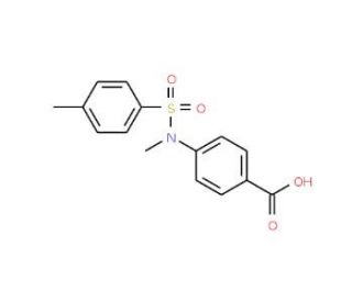 4-{methyl[(4-methylphenyl)sulfonyl]amino}benzoic acid (CAS 16879-68-8) - chemical structure image