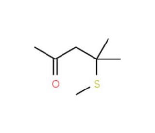 4-Methyl-4-(methylthio)pentan-2-one (CAS 23550-40-5) - chemical structure image