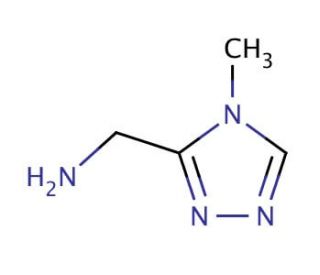 (4-methyl-4H-1,2,4-triazol-3-yl)methylamine - chemical structure image