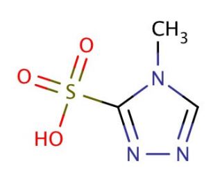 4-methyl-4H-1,2,4-triazole-3-sulfonic acid (CAS 29982-43-2) - chemical structure image