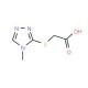 (4-Methyl-4H-[1,2,4]triazol-3-ylsulfanyl)-acetic acid (CAS 200816-06-4) - chemical structure image