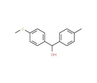 4-Methyl-4&prime;-(methylthio)benzhydrol (CAS 842140-63-0) - chemical structure image