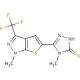4-Methyl-5-[1-methyl-3-(trifluoromethyl)-1H-thieno[2,3-c]pyrazol-5-yl]-4H-1,2,4-triazole-3-thiol - chemical structure image