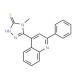4-Methyl-5-(2-phenylquinolin-4-yl)-4H-1,2,4-triazole-3-thiol - chemical structure image