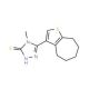 4-Methyl-5-(5,6,7,8-tetrahydro-4H-cyclohepta-[b]thien-3-yl)-4H-1,2,4-triazole-3-thiol - chemical structure image