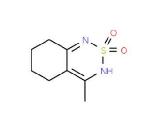 4-Methyl-5,6,7,8-tetrahydro-2lambda~6~,1,3-benzothiadiazine-2,2(1H)-dione (CAS 3580-37-8) - chemical structure image