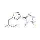 4-Methyl-5-(6-methyl-4,5,6,7-tetrahydro-1-benzothien-3-yl)-4H-1,2,4-triazole-3-thiol - chemical structure image