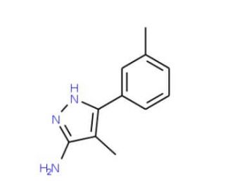 4-Methyl-5-m-tolyl-2H-pyrazol-3-ylamine - chemical structure image