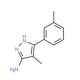 4-Methyl-5-m-tolyl-2H-pyrazol-3-ylamine - chemical structure image