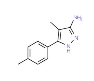 4-Methyl-5-p-tolyl-2H-pyrazol-3-ylamine - chemical structure image