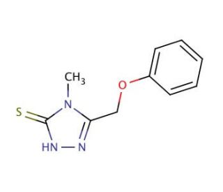 4-Methyl-5-(phenoxymethyl)-4H-1,2,4-triazole-3-thiol - chemical structure image