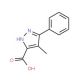 4-Methyl-5-phenyl-2H-pyrazole-3-carboxylic acid - chemical structure image