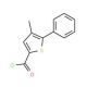 4-methyl-5-phenylthiophene-2-carbonyl chloride - chemical structure image