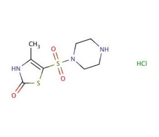 4-methyl-5-(piperazin-1-ylsulfonyl)-1,3-thiazol-2(3H)-one hydrochloride - chemical structure image