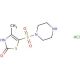 4-methyl-5-(piperazin-1-ylsulfonyl)-1,3-thiazol-2(3H)-one hydrochloride - chemical structure image