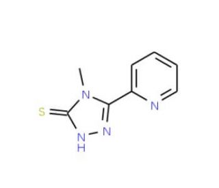 4-Methyl-5-pyridin-2-yl-4H-1,2,4-triazole-3-thiol - chemical structure image