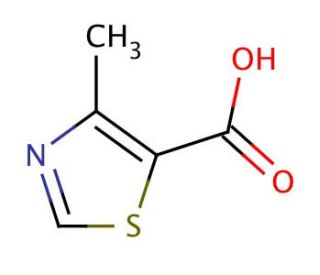 4-Methyl-5-thiazolecarboxylic acid (CAS 20485-41-0) - chemical structure image