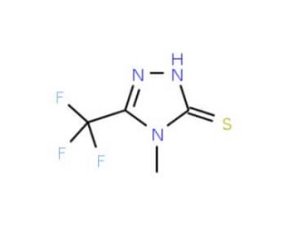 4-Methyl-5-(trifluoromethyl)-1,2,4-triazolin-3(2H)-thione (CAS 30682-81-6) - chemical structure image