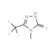 4-Methyl-5-(trifluoromethyl)-1,2,4-triazolin-3(2H)-thione (CAS 30682-81-6) - chemical structure image