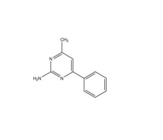 4-methyl-6-phenylpyrimidin-2-amine (CAS 15755-15-4) - chemical structure image