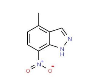 4-Methyl-7-nitro-1H-indazole (CAS 104103-06-2) - chemical structure image
