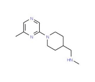 4-[Methyl(aminomethyl)]-1-(6-methylpyrazin-2-yl)piperidine (CAS 887922-91-0) - chemical structure image