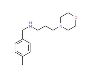 (4-Methyl-benzyl)-(3-morpholin-4-yl-propyl)-amine (CAS 436087-01-3) - chemical structure image