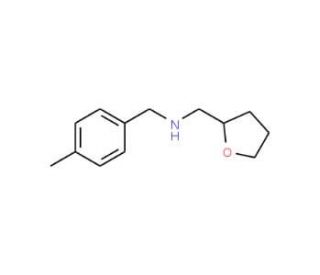 (4-Methyl-benzyl)-(tetrahydro-furan-2-ylmethyl)-amine (CAS 202199-07-3) - chemical structure image