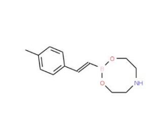 4-Methyl-&beta;-styrylboronic acid diethanolamine ester (CAS 608534-31-2) - chemical structure image