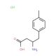 4-Methyl-D-beta-homophenylalanine hydrochloride (CAS 177839-85-9) - chemical structure image