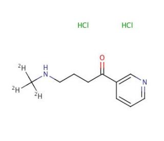 4-(Methyl-d3-amino)-1-(3-pyridyl)-1-butanone Dihydrochloride (CAS 1189727-40-9) - chemical structure image