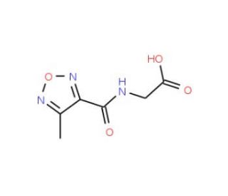 [(4-Methyl-furazan-3-carbonyl)-amino]-acetic acid (CAS 797806-70-3) - chemical structure image