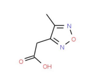 (4-Methyl-furazan-3-yl)-acetic acid (CAS 15323-69-0) - chemical structure image