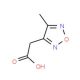 (4-Methyl-furazan-3-yl)-acetic acid (CAS 15323-69-0) - chemical structure image
