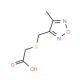 (4-Methyl-furazan-3-ylmethylsulfanyl)-acetic acid - chemical structure image