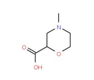 4-Methyl-morpholine-2-carboxylic acid (CAS 842949-48-8) - chemical structure image
