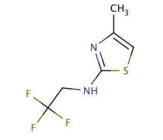 4-methyl-N-(2,2,2-trifluoroethyl)-1,3-thiazol-2-amine - chemical structure image