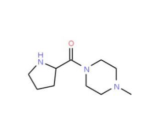 (4-Methyl-piperazin-1-yl)-pyrrolidin-2-yl-methanone (CAS 116818-82-7) - chemical structure image