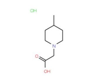 (4-Methyl-piperidin-1-yl)-acetic acid hydrochloride - chemical structure image