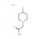 (4-Methyl-piperidin-1-yl)-acetic acid hydrochloride - chemical structure image