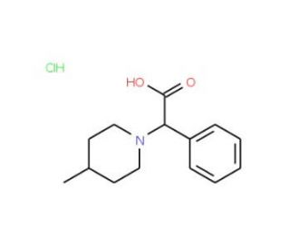 (4-Methyl-piperidin-1-yl)-phenyl-acetic acid hydrochloride - chemical structure image