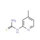 (4-Methyl-pyridin-2-yl)-thiourea (CAS 21242-21-7) - chemical structure image