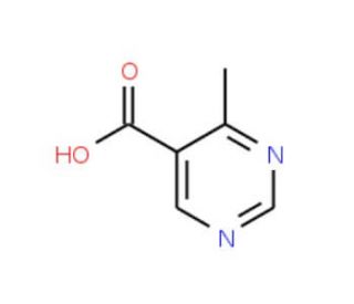 4-Methyl-pyrimidine-5-carboxylic acid (CAS 157335-92-7) - chemical structure image