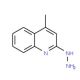 (4-Methyl-quinolin-2-yl)-hydrazine (CAS 21703-52-6) - chemical structure image