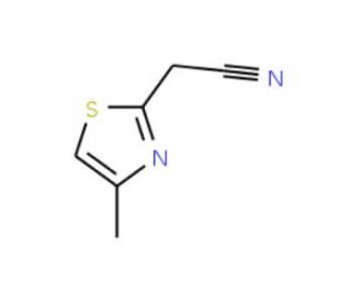 (4-Methyl-thiazol-2-yl)acetonitrile (CAS 19785-39-8) - chemical structure image